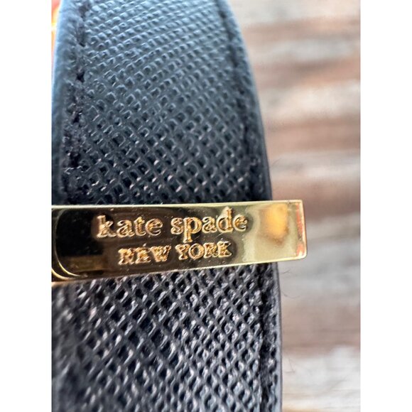 Kate Spade New York Black & Gold Bow Wrap Bracelet With Rhinestone Details - Picture 3 of 7